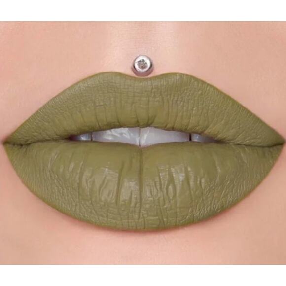 Jeffree Star Dead Presidents Velour Liquid Matte Camo Green Lipstick New in Box - Picture 1 of 4